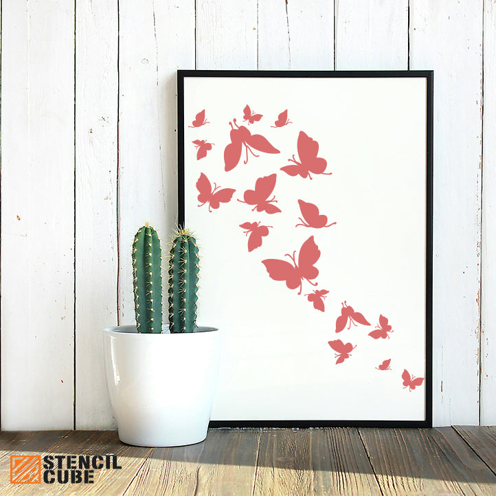 Butterflies Stencil Stencilcube