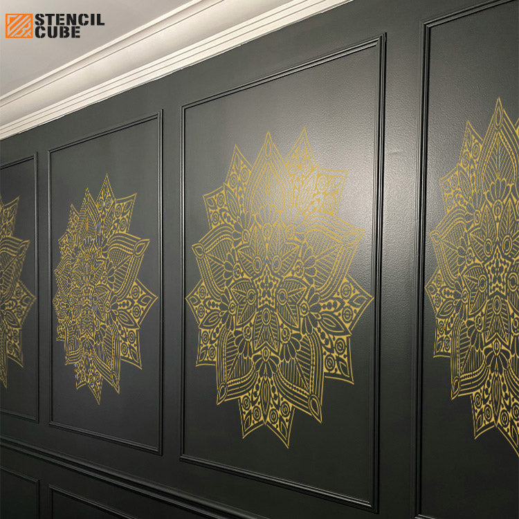 Mandala Stencil Stencilcube Wall paint 