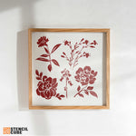 Load image into Gallery viewer, Flower Stencil Stencilcube Canvas paint flower
