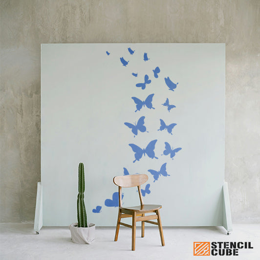 Butterflie Stencil Paint Stencilcube
