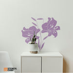 Load image into Gallery viewer, Blooming Lily flowers Stencil Stencilcube Wall paint
