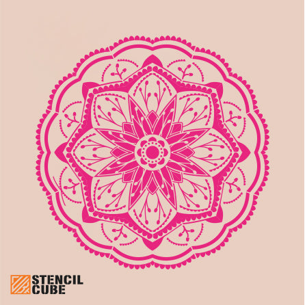 Floral Bloom Mandala Stencil