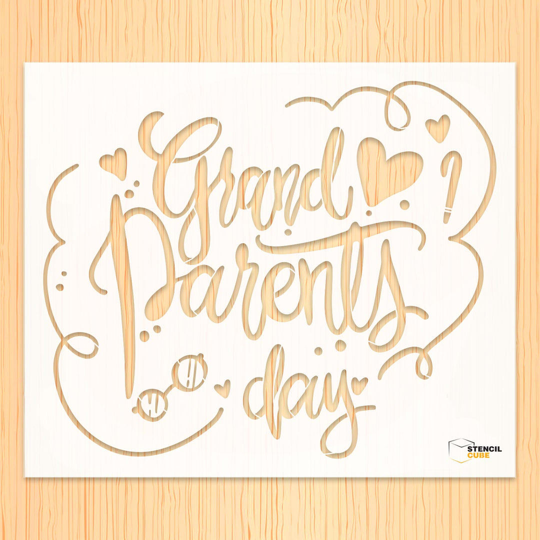 Grand parents day stencil