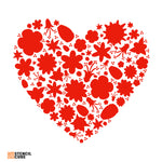 Load image into Gallery viewer, Heart shape summer Pattern stencil stencilcube
