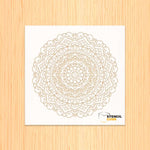 Load image into Gallery viewer, Line Art Curve Mandala Design Stencil
