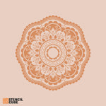 Load image into Gallery viewer, Mandala With Leaves Stencil
