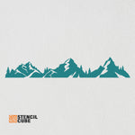 Load image into Gallery viewer, Mountain range stencil
