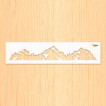 Load image into Gallery viewer, Mountain ridge design stencil
