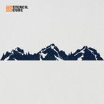 Load image into Gallery viewer, Mountain ridge design stencil
