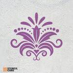 Load image into Gallery viewer, Royal baroque wall decor stencil
