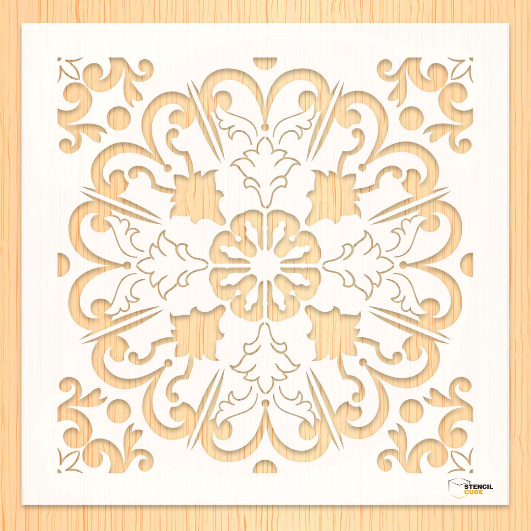 Seamless Floor tile pattern stencil