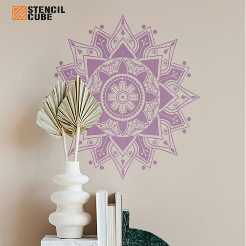 Simple Mandala Design Stencil