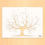 Load image into Gallery viewer, Tree with branches roots falling leaves Stencil
