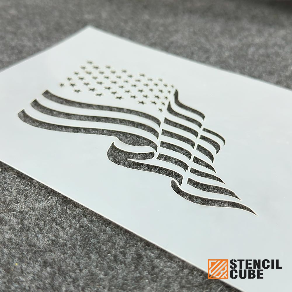 Flag stencil, Stencilcube