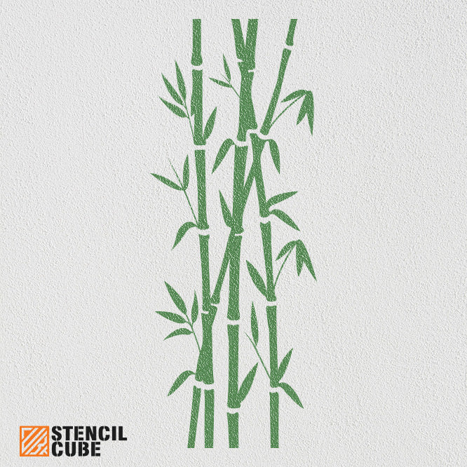 Bamboo Stencil Stencilcube Wall Stencil