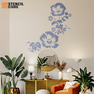 Wall paint  Flower Stencil