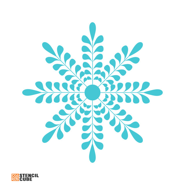 Simple Snowflake Stencil