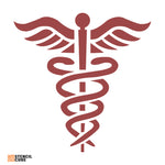 Load image into Gallery viewer, Caduceus Medical Symbol Stencil
