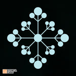 Load image into Gallery viewer, Circle Leaves Snowflake Stencil
