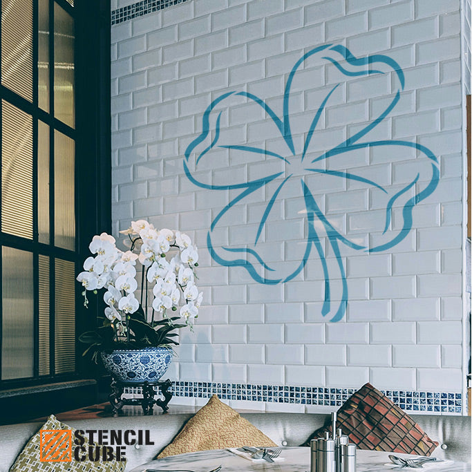 Clover Four leafs Stencil Stencilcube wall paint Wall stencil