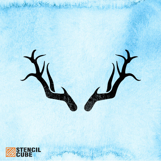 Deer Antlers Stencil