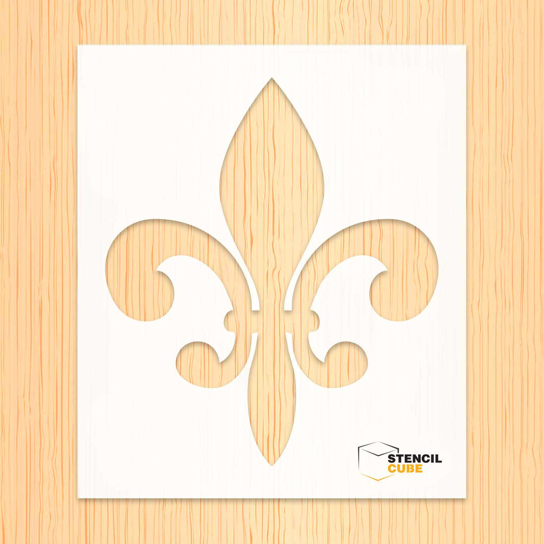 Fleur De Lis Icon Stencil