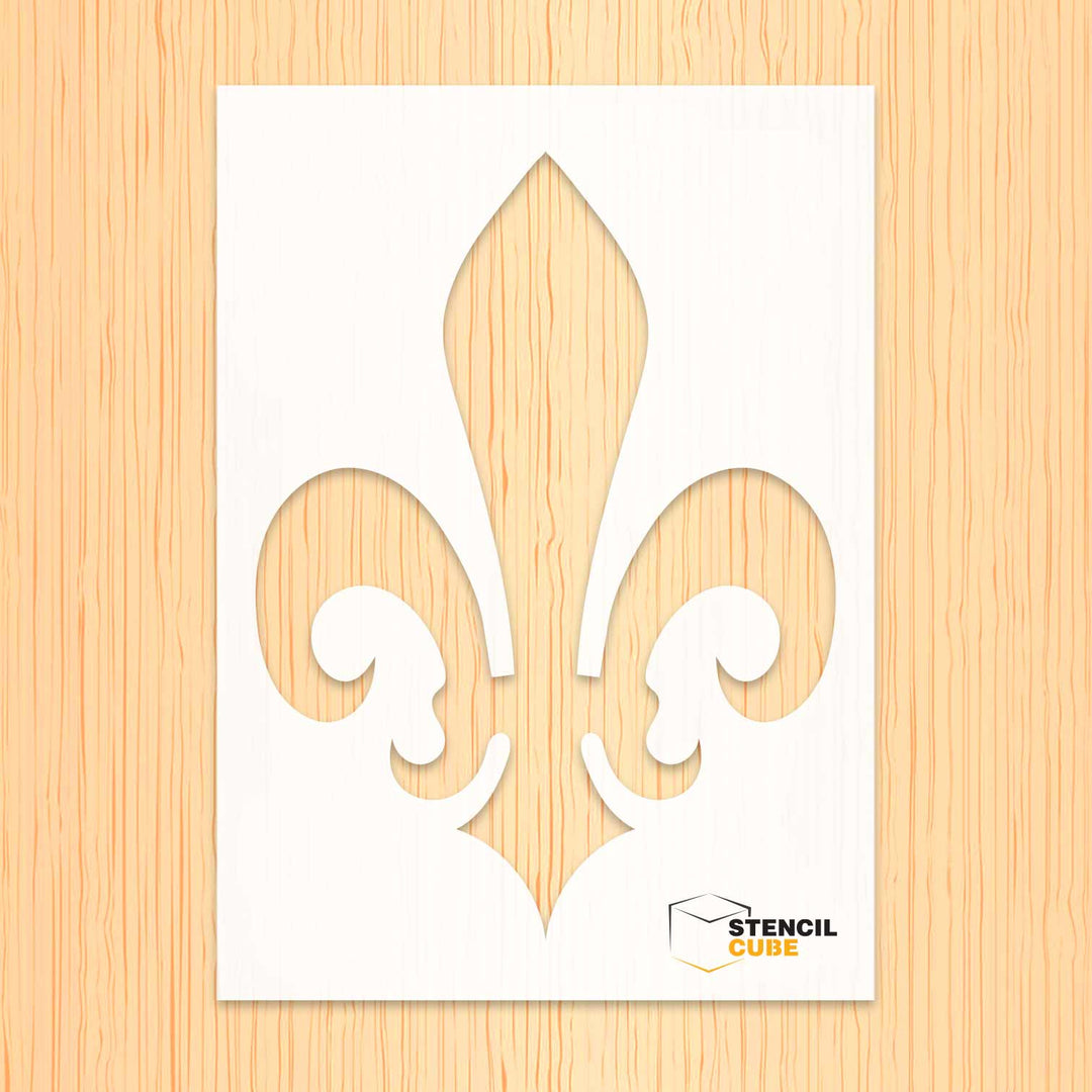 Fleur De Lis Symbol Stencil