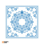 Load image into Gallery viewer, floral floor pattern design stencil stencilcube
