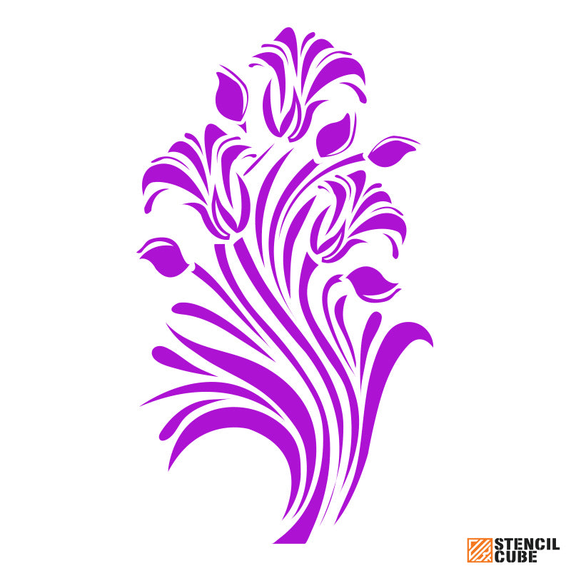 Flower Ornament Stencil