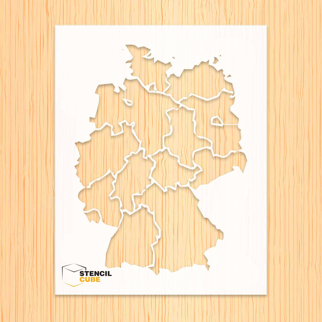 Germany Map Stencil