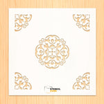 Load image into Gallery viewer, Italian Floral element pattern Stencil
