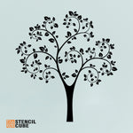 Load image into Gallery viewer, Leaves with tree for wall decor stencil
