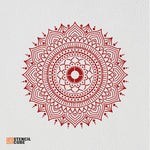 Load image into Gallery viewer, Lineal Mandala Design Stencil
