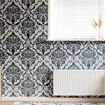 Load image into Gallery viewer, Luxury damask wall pattern stencil
