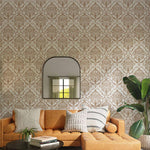 Load image into Gallery viewer, Luxury damask wall pattern stencil
