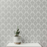 Load image into Gallery viewer, Luxury damask wall pattern stencil
