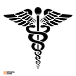 Load image into Gallery viewer, Medical Snake Caduceus Stencil
