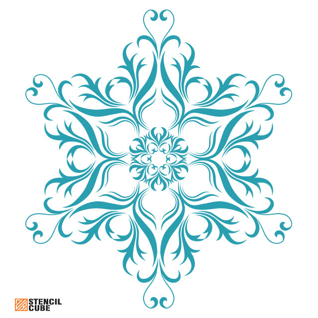 Ornamental pattern design stencil