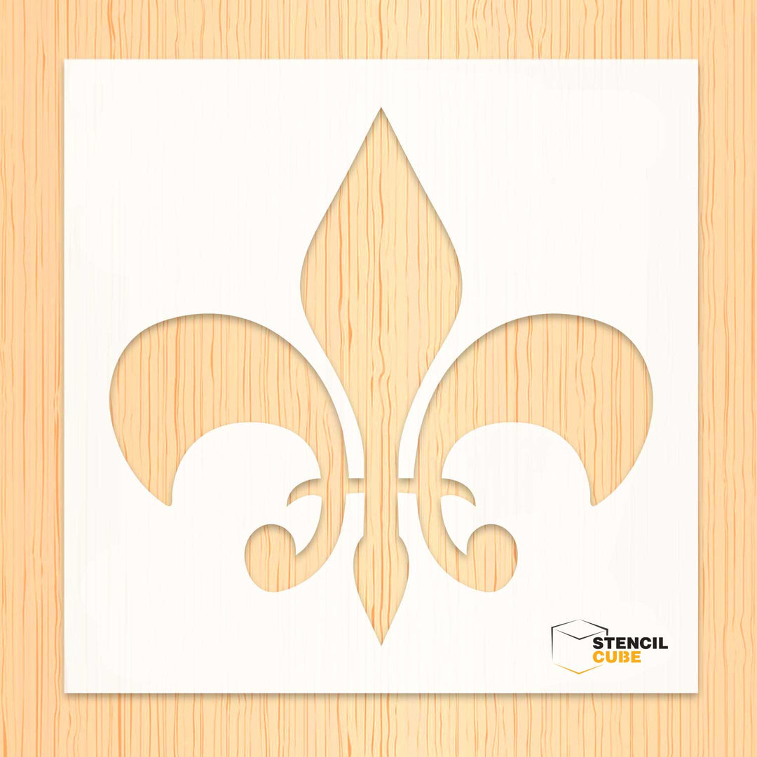 Simple Fleur De Lis Stencil