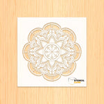 Load image into Gallery viewer, Simple Floral Mandala Design Stencil
