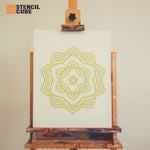 Load image into Gallery viewer, Simple Line Art Mandala Design Stencil
