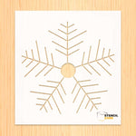 Load image into Gallery viewer, Simple Line art Snowflake Stencil
