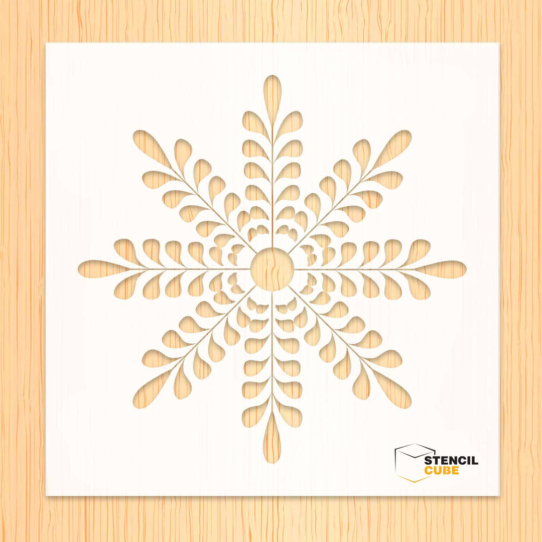 Simple Snowflake Stencil