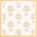 Load image into Gallery viewer, Sleek seamless damask wall pattern stencil
