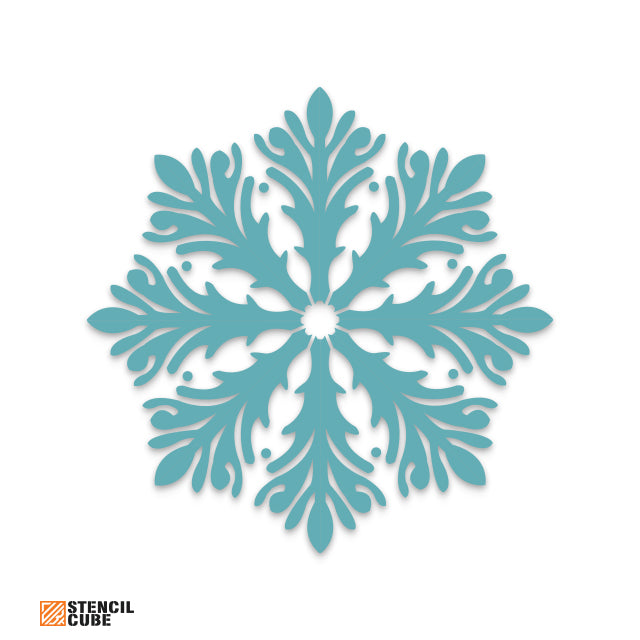 Snow Flake Design Stencil