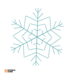 Load image into Gallery viewer, Snowflake Lines Stencil
