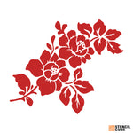 Load image into Gallery viewer, Two Rose with Leaves Stencil
