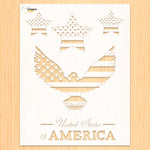 Load image into Gallery viewer, United States flag design stencil
