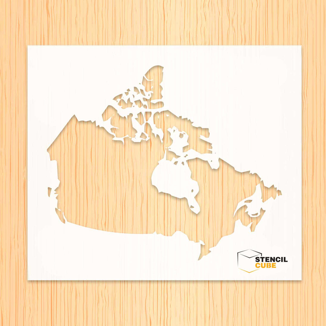 Canada Map stencil stencilcube