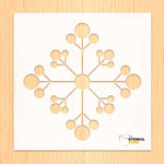 Load image into Gallery viewer, Circle Leaves Snowflake Stencil Stencilcube
